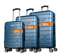 Nowi Bergamo 4 ruote Set di valigie 3 pezzi türkis (54700-tuerkis)