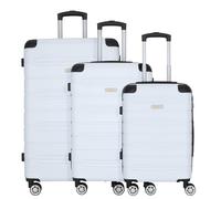 Nowi Rhodos 4 ruote Set di valigie 3 pezzi bianco