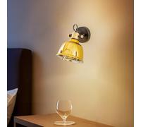Nowodvorski Lighting Applique Amalfi con vetro metallizzato, oro Nowodvorski Lighting