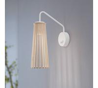 Nowodvorski Lighting Applique Dover, bianco/legno chiaro, 1 luce Nowodvorski Lighting