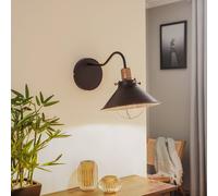 Nowodvorski Lighting Applique Garret I in marrone scuro/rame Nowodvorski Lighting