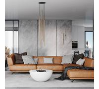 Nowodvorski Lighting Lampada a sospensione Laser, 7 luci, ottone Nowodvorski Lighting