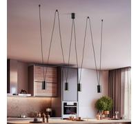 Nowodvorski Lighting Lampada a sospensione More Eye, 4 luci, nero Nowodvorski Lighting