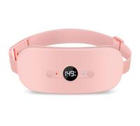NOWWISH Cuscinetto riscaldante per crampi mestruali, portatile senza fili, con 6 calore, 6 massaggi, riscaldamento rapido per 5 secondi, sollievo dal dolore alla schiena, per la festa della mamma,