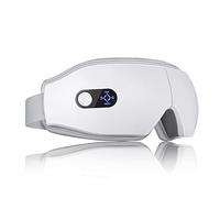 NOWWISH Massaggiatore per occhi con calore, vibrazioni e musica Bluetooth per alleviare l'emicrania, maschera riscaldata senza fili, con 6 modalità di massaggio, rilassamento, regalo di compleanno per