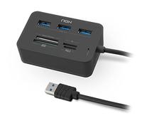 Nox Cycles Lettore di schede e hub USB NXLITERDRONE – USB 3.0 compatibile, nero