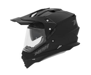 Nox Casco Cross DV e schermo, nero opaco, taglia M