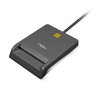 NOX Citizen Electronic Card Reader -NXLITECARDID- Compatibile con Cartão de Cidadão (Portogallo) e DNI Electrónico (Spagna). Connessione USB 2.0, Dimensioni 65x85x18mm, Colore Nero