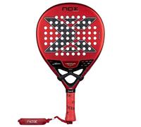 Nox Edu Alonso EA10 Ventus Hybrid 12K Xtrem Racchetta Padel, Rosso/Nero