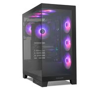 NOX Hummer GLOCK ARGB Mid-tower ATX vetro temperato USB-C nero
