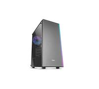 NOX Infinity Omega -NXINFTYOMEGA- ARGB ATX Mid-Tower - Micro ATX-ITX, ventola ARGB 120mm inclusa, USB 2.0 - 3.0 - Hub audio, spazio per un massimo di 4 ventole, pannello laterale in acrilico, grigio