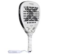 Nox Agustin Tapia AT10 Genius Attack 12K Alum 2025 - Racchetta da padel, colore: bianco
