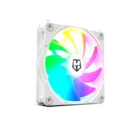 NOX XTREME PRODUCTS Hummer EASY LINK WHITE - ventola da 120 mm, LED ARGB, PMW ultra-silenzioso, 9 pale, senza cavi, 4 cuscinetti antivibrazione in gomma, velocità fino a 1500 giri/min, colore bianco