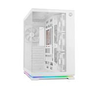 NOX XTREME PRODUCTS Hummer Galaxy - Case PC, Vetro Temprato frameless, 4 Ventole 120mm PWM, Spazio per 10 Ventole, USB-C e USB 3.0, Controller Hub ARGB, ATX/M-ATX/ITX, Bianco