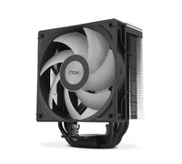 NOX XTREME PRODUCTS HUMMER H-500 Raffreddatore per CPU con display digitale della temperatura, compatibile con Intel&AMD, ventola PWM da 120 mm, 4 heatpipes in rame e alluminio, colore nero