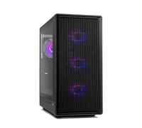 NOX Xtreme Products Hummer IOTA - Semitower ATX | M-ATX | ITX Include 4 ventole ARGB da 120 mm, Frontale Mesh, Laterale Vetro Temperato, USB 3.0, Supporto GPU da 330 mm, Filtro Magnetico