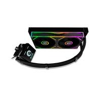 NOX XTREME PRODUCTS Hummer M-240 LCD Black - Raffreddamento a Liquido CPU, Display LCD, Radiatore 360mm, 2 Ventole 120mm PWM, TDP 280W, Compatibile con Intel e AMD, Nero