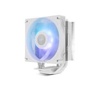 NOX XTREME PRODUCTS HUMMER R-400 ARGB White - Dissipatore di calore per CPU raffreddato ad aria, ventola PWM da 120 mm, illuminazione ARGB, TDP 235 W, 4 heatpipes, compatibile con Intel/AMD, bianco
