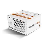 NOX XTREME URANO Pro 850 W White 80 PLUS Bronze - Alimentatore ATX con ventola silenziosa da 120 mm PWM, protezione integrale (OVP, UVP, OPP, SCP, OTP), PFC attivo, cavi piatti extra lunghi