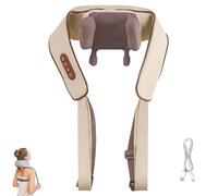 Noxa Massager - 2025 New Noxa Neck And Shoulder Massager, Neck Massagers With Heat, With Three-Speed Massage, Necks Massagers, Cordless Design For Home, Office, Or Travel (BROWN)