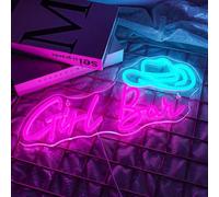 NOXET Girl's Bar Segno Neon Luci al Neon Girl's Bar Luci al Neon con dimmerabile Segno luminoso Neon rosa Segno al neon per Bar Cafe Ricreation Room Party Camera da letto Game Room Wall Decor