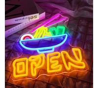 NOXET Ramen Segno Neon Noodle Open Luci al Neon per la decorazione della parete Ramen Neon Light Sign Colorful LED Sign Luci per Ramen Giapponese Luci al Neon per il ristorante Kitchen Club Party