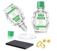 NoxGule Gold Tester, Test Oro, Tester per Oro, Soluzione per Il Test Dell'oro + una Pietra di Paragone, Semplice da Usare, Risultati Rapidi, Adatto per Testare L'oro Nella Gamma 9k-24k, 20ml
