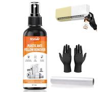 NoxGule Sbiancante per Plastica Ingiallita,Sbiancante Plastica Ingiallita,Rimuove l'Ingiallimento e Ravviva i Vecchi Oggetti, Adatto per Condizionatori, Lavatrici, Frigoriferi e Cappe Aspiranti, 100ml