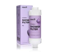 noxi9 Filtro doccia aroma: sistema di purificazione dell'acqua per bagno, filtro doccia aromaterapia, con vitamina C, rimuove il cloro, riduce la pelle secca e i capelli - lavanda