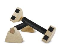 Noxtioanip 2 pezzi Maniglie per Flessioni in Legno, Parallele Calisthenics, Parallele Basse, Push Up Bar Fitness, Palestra Corpo Libero, per Interni ed Esterni, Antiscivolo e Portatili