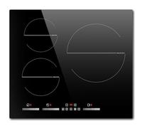 NOXTON Piano Cottura a Induzione 3 Fuochi, 6500W Piani Cottura Elettrico Domino Incasso, 60cm Piastra Induzione di Scivolo con Boost, Timer, Sensore Sicurezza Blocco, Senza Spina