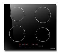 NOXTON Piano Cottura a Induzione 4 Fuochi, 7200W Piano Cottura Elettrico Domino Incasso, Piastra Induzione 60cm con Toccare & Scivolare Nero, Sensore Bambini Blocco, 220 V-240 V, Vetro