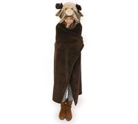 NOXXIEZ Renna Animale Cappuccio Coccoloso Accogliente Coperta 130 X 100 CM Caldo
