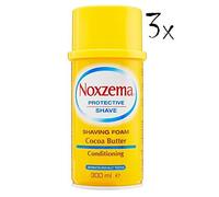 NOXZEMA Schiuma da Barba Pelli Sensibili e Secche con Burro di Cacao 3 X 300 ML