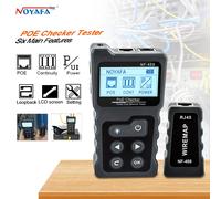NOYAFA NF-488 Controllore PoE di rete LCD su Ethernet cat5 cat6 Lan Tester per cavi Strumento di test del loop