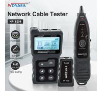 NOYAFA NF-8209 Tester per cavi di rete Localizzatore di cavi Ethernet Poe Checker Display LCD Misura lunghezza Wiremap Tester Strumenti di rete