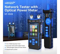 NOYAFA NF-8508 Localizzatore di cavi LAN Misuratore di potenza ottica Tester Display LCD Misura lunghezza Wiremap Tester per cavi di rete