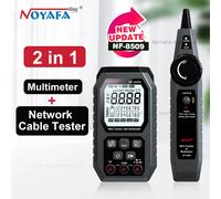 NOYAFA NF 8509 Tester per cavi di rete multifunzione per test cavi Multimetro Corrente Tensione Resistenza POE Test LCD Wire Tracer