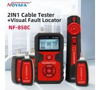 NOYAFA NF-858C Tester per cavi di rete con funzione VFL Localizzatore di cavi digitali LCD Localizzatore di cavi di rete Localizzatore di cavi PoE NF-858C