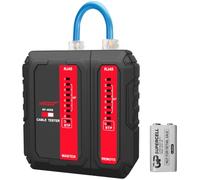 NOYAFA Tester per cavi di rete, con controllo POE, tester automatico di rete per cavi RJ45, RJ11, RJ12, CAT5, CAT6, CAT7, UTP, per la manutenzione della rete domestica e dell'ufficio, NF466S