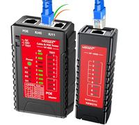 NOYAFA Tester per cavi di rete NF-468S per RJ45, RJ11, RJ12, CAT5, CAT6, CAT7, STP/UTP Cable Checker, Cable Mapper, tester di continuità, capacità POE, linea telefonica Cat3, tester Ethernet,