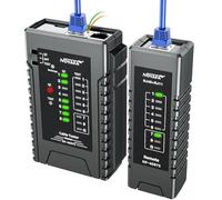 NOYAFA Tester per cavi di rete NF-468YS, tester per cavi Ethernet ricaricabile per RJ11, RJ12, RJ45, CAT5, CAT6, CAT7, tester di continuità, funzione PoE, controllo cavi UTP/STP, strumenti di rete LAN