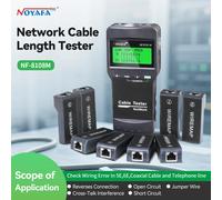 NOYAFA Tester per cavi di rete NF-8108M Localizzatore di cavi con 8 misure remote Tester di lunghezza del cavo RJ45 RJ11 Strumenti di rete