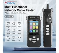 NOYAFA Tester per cavi di rete NF-8506 Supporto per localizzatore di cavi Test PING/scansione IP/Misura Poe Lunghezza Wiremap Tester Strumenti di rete