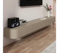 NOYHHAV TV-Lowboard Khaki - Console da parete con cassetti, pensile per soggiorno, camera da letto, sala da pranzo, 240 x 24 x 20 cm