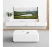 NOYHHAV TV owboard - Console da parete con cassetti, per soggiorno, camera da letto, sala da pranzo, 300 x 24 x 20 cm