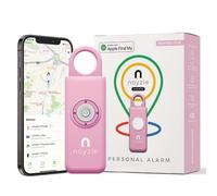 Noyzie Allarme personale da donna con localizzatore GPS, per individuare i propri cari con app Apple "Find My", allarme di sicurezza ricaricabile tramite USB, sirena da 130 dB, trova chiavi Bluetooth