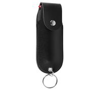 Noyzie Sacchetto spray autodifesa per taniche da 15 ml - Supporto in pelle PU con portachiavi e clip - Chiusura sicura con perno - Compatto e discreto