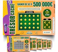 NOZHAM® X6 Gratta e vinci Annuncio di gravidanza Tesoro nascosto falso biglietto effetto sorpresa idea originale per rivelare la gravidanza con la famiglia o gli amici umorismo ed emozione garantita