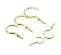NOZLIHMH Gancio for viti autofilettanti con spallamento avvitato in oro da 10-30 pezzi 1/2 "-2" in acciaio al carbonio for appendere la tazza della cucina a parete(3/4",30pcs)